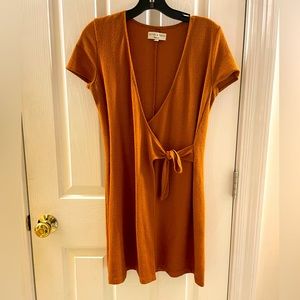 Texture & thread Madewell dress, faux tie-front, size XXS
